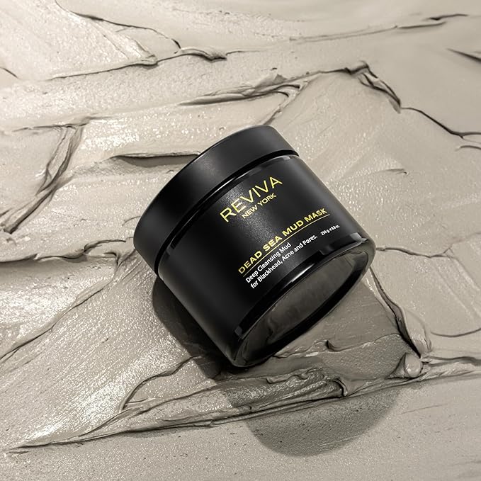 Dead Sea Mud Mask for Face and Body - Clay Mask for Blackhead Remover, Acne Treatment and Pore Minimizer - Organic Mask for Men & Women - Deep Cleansing Recovery for Skincare