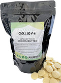 Organic Cocoa Butter 1 LB by Oslove Organics - FOOD GRADE, Raw, Non-Deodorized, Unrefined - For whipped body butter, lotion bars, scar & stretch marks | Delicous Home-made Chocolate | Allergen Free
