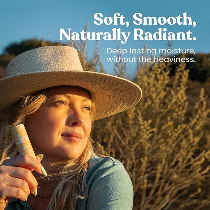 Cloven Tallow Lip Balm, Deep Hydration for Lips, Face & Dry Skin | Natural Grass-Fed, Organic Ingredients, Nourishes & Protects | Ylang-Ylang & Turmeric | Made in the USA