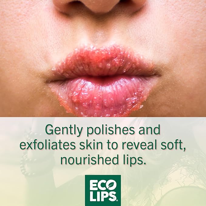 Eco Lips Vanilla Bean Lip Sugar Scrub & Blackberry Intensive Overnight Lip Repair Mask Duo - 100% Organic Lip Care Treatment - Gently Exfoliate, Polish, & Repair Dry, Flaky Lips