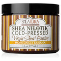 Shea Terra Organics 100% Organic Cold-Pressed Virgin Shea Butter – Mongongo Banana | Natural Anti-Aging Daily Skin, Nails & Hair Cream to Soften & Hydrate Dry Skin & Reduce Stretch Mark – 6 oz