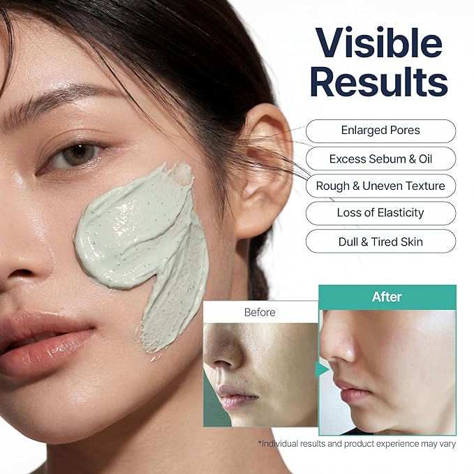 Loyly Green Mud Vegan Collagen Mask | Non-Drying Face Mask | Revitalizing Elasticity, Anti-Aging | Pore & Sebum Care | Calming & Nourishing | 18% Bentonite & Kaolin | Korean Skin Care (3.17 fl oz)