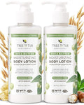 Tree To Tub Unscented Shea Butter Body Lotion for Dry Skin - Fragrance Free Lotion,Vegan Body Moisturizer, Good for Sensitive Skin for both Women & Men 2 Pack