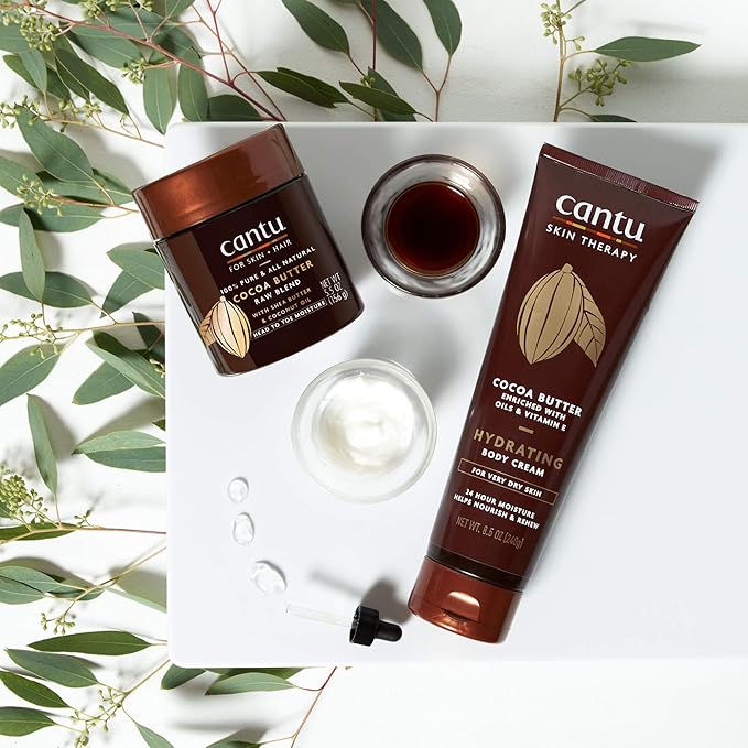 Cantu Skin Therapy Hydrating Raw Blends Body Butter Mango Butter Shea Butter and Coconut Oil, 5.5 Ounce