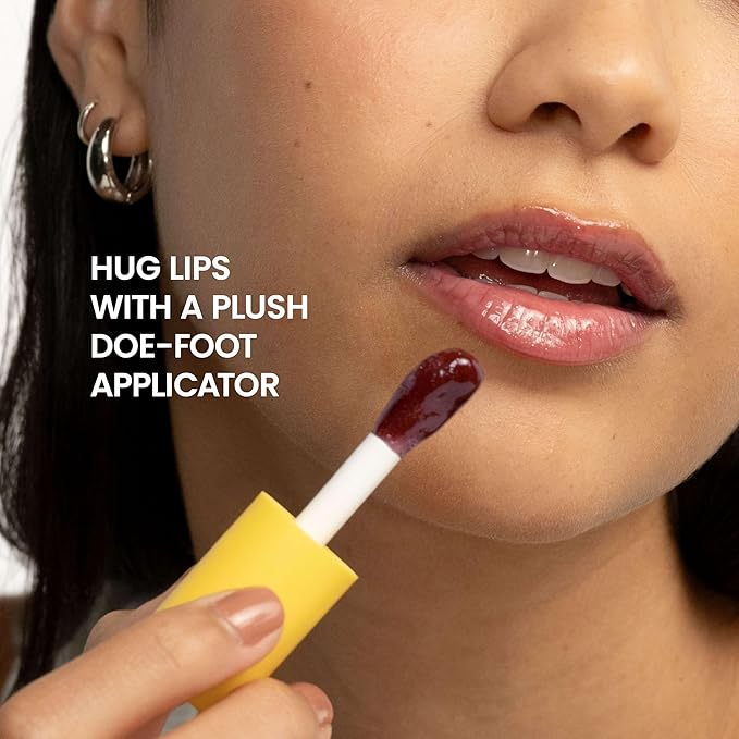 Burt's Bees Lip Oil Plum Twilight, Instant Hydration, Nourishes and Softens Lips, Sheer Wash of Color, High Shine Finish, Responsibly Sourced Jojoba Oil, Non Sticky, Wand Applicator, 0.15 Ounce