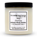 The Soap Exchange Body Butter - Nag Champa Scent - Hand Crafted 16 fl oz / 480 ml Natural Artisan Skin Care, Shea Butter, Aloe Vera, Nourish, Moisturize, & Protect. Made in the USA.