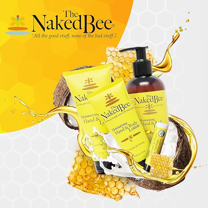 The Naked Bee Orange Blossom Honey, Grapefruit Blossom and Coconut Honey, Hand & Body Lotion (6.7oz) - 3 Pack