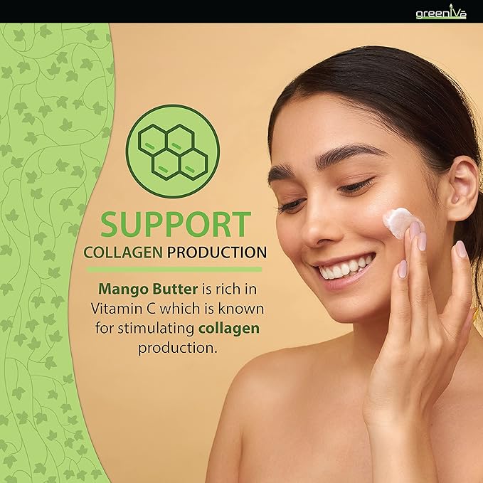 GreenIVe Deodorized Mango Butter Chuncks 100% Pure Raw Unrefined Natural Creamy Skin Hair Moisturizer Hydrating Body Butter Lotion Lip Balm Soap Making DIY Cosmetics Whipped Creams Food Grade 16oz
