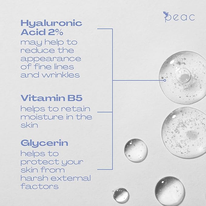 Hyaluronic Acid 2% + B5 Serum 60ml/2oz – USA Made - All Skin Types - Hyaluronic Acid Serum for Face – Hydrating, Plumping & Lightweight – Fragrance Free Skincare – Moisturizing Face Serum for Women