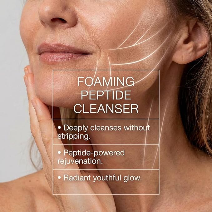Skin Perfection Foaming Peptide Cleanser Ewg Verified Healthy Boost Amaranth Natural Amino Acids & Botanicals Soothing Facial Cleanser Face Wash Foam 4 Oz