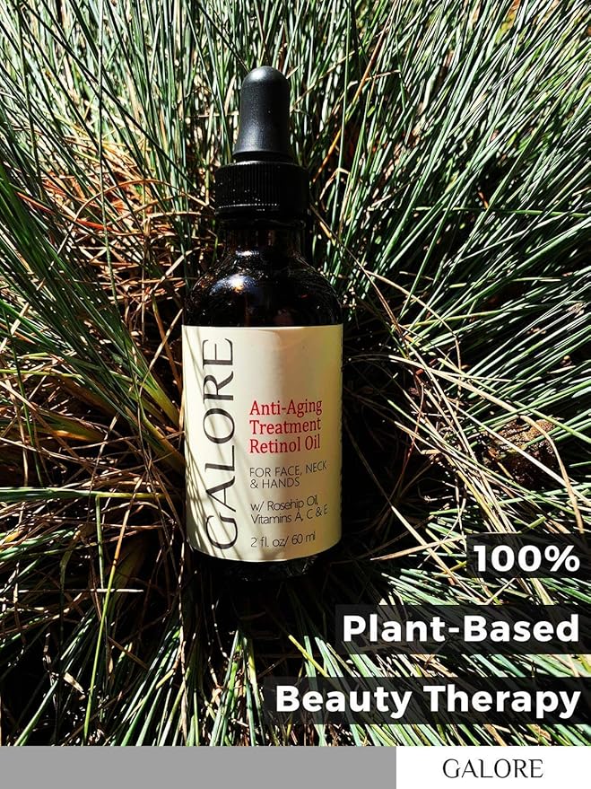 Rosehip Anti-Aging Face Oil Treatment - Anti-Wrinkle Serum, Natural Anti-Aging Oil rich in Vitamins E, A & C & Essential oils - Pure Rose Oil for Wrinkles, Age spots & Fine Lines - GALORE Naturals