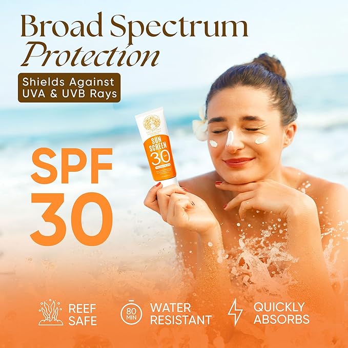 Eat My Face Tinted Beef Tallow Sunscreen SPF 30 – No White Cast, Natural Glow | Reef Safe Mineral Zinc Oxide | Water Resistant Sun Protection for Face & Body, 4 oz