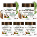 Coconut Oil Cream Moisturizer for Face & Body – Hydrating Coconut Body Cream, Lightweight Daily Skin Moisturizer for Dry Skin – 5 Pack