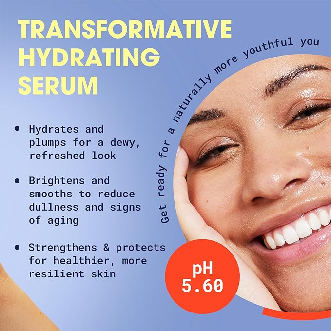 Hyaluronic Acid + Stem Cells | Hyaluronic Acid Serum with Plant-Based Stem Cells, Vitamins C & E, Green Tea – Anti-Aging, Brightening, Hydrating Serum for Face | Vegan & Cruelty-Free, 30ml