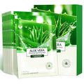 Aloe Facial Skincare Sheet Hydrating Moisturizing Revitalizing Facial Skincare Sheet for Dry, Oily, Sensitive and Tired Skin 25ml/0.8oz, Pack of 10