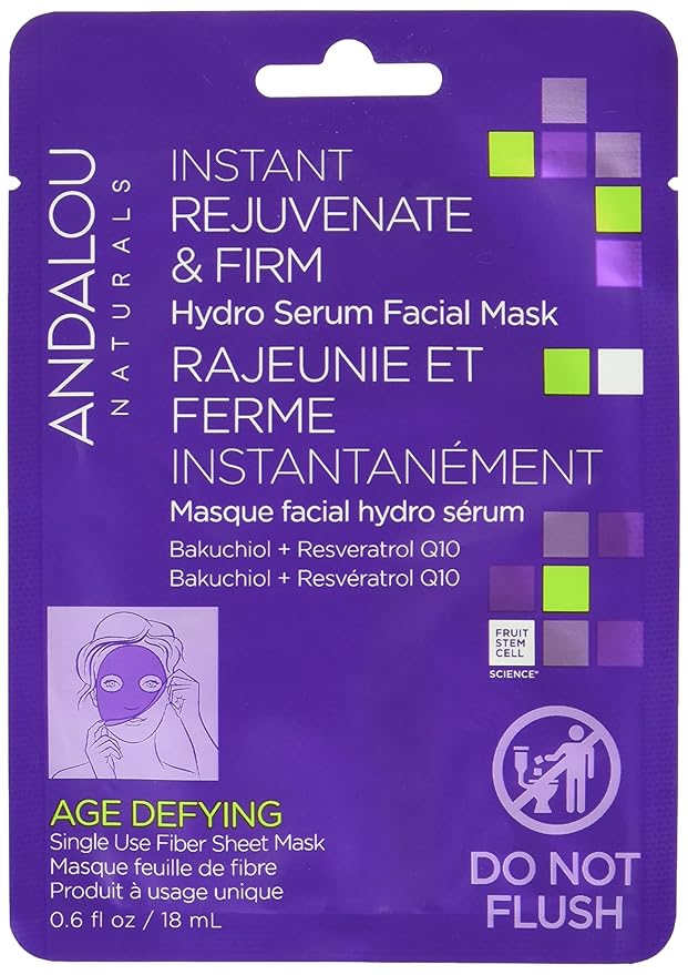 Andalou Naturals, Age Defying Instant Rejuvenate & Firm Sheet Mask