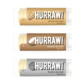 Hurraw! Almond, Coconut, Licorice Lip Balms, 3 Pack Bundle: Organic, Certified Vegan, Cruelty and Gluten Free. Non-GMO, 100% Natural. Bee, Shea, Soy & Palm Free. Made in USA