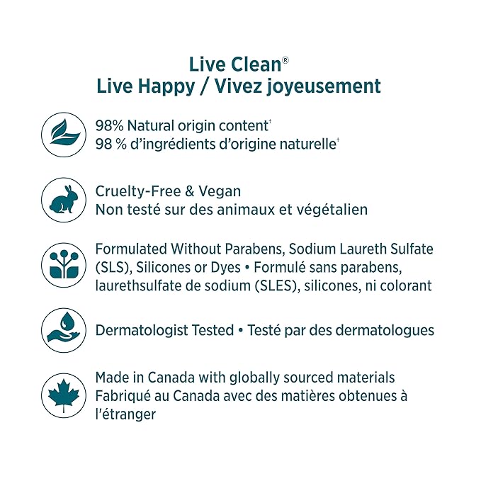 Live Clean Daily Moisturizing Body Lotion, Fragrance Free, 18 Fl Oz