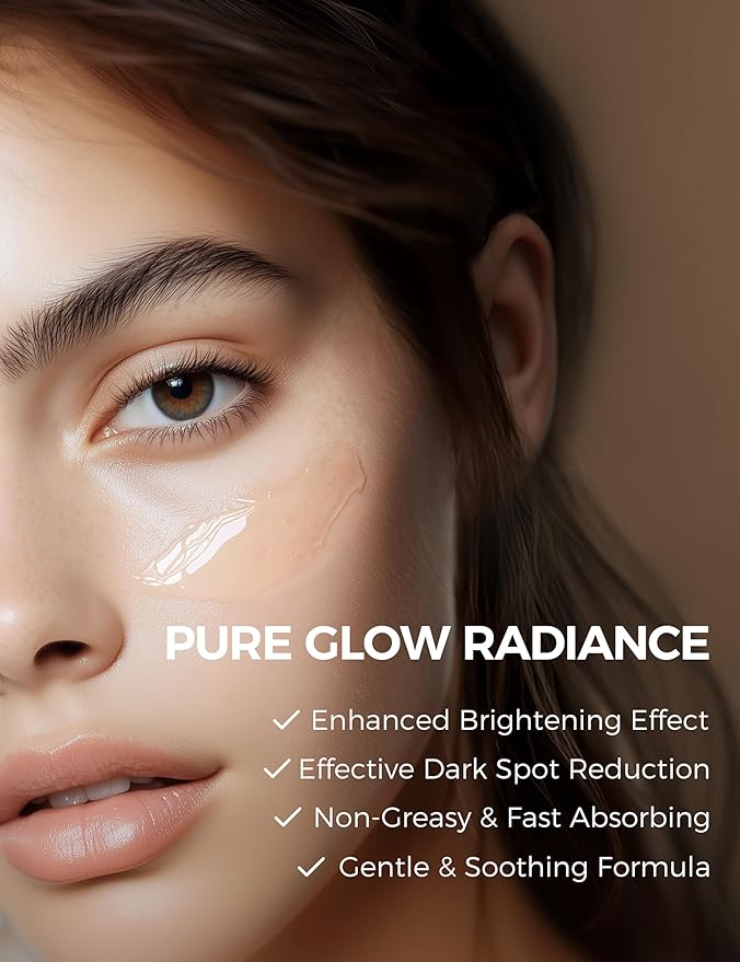 NING DERMOLOGIE Vitamin C Serum with Niacinamide & Ethyl Ascorbic Acid: Brightening, Moisturizing Face Serum for Dark Spots | Hyperpigmentation & Anti-Aging Treatment | Korean Synergy Formula 1.01oz