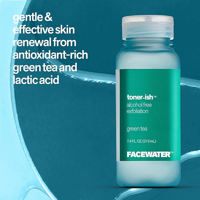 Facewater Toner-ish Exfoliation Green Tea Exfoliating Alcohol Free Toner