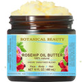 Botanical Beauty ROSEHIP OIL BUTTER ROSE HIP Pure Natural Virgin Unrefined RAW for FACE, SKIN, BODY, DAMAGED HAIR, NAILS. Rich in vitamin E (16 Fl Oz 480 ml)