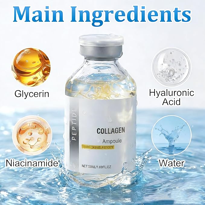 Silk Peptide Intensive Lifting Ampoule Korean Anti-Aging Facial Essence - Face Tightening, Lifting, Smoothing & Hydrating | 50ml (1pcs)
