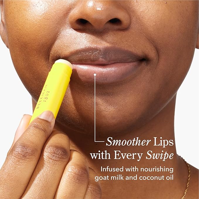 Beekman 1802 Goat Milk Lip Balm – Moisturizing Lip Balm for Dry, Chapped Lips – Sensitive Skin Safe – Assorted Scents – 0.15 oz (Pack of 4)