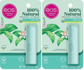 eos 100% Natural & Organic Lip Balm- Sweet Mint, Dermatologist Recommended, All-Day Moisture Lip Care, Made for Sensitive Skin, 0.14 oz (Pack of 2)