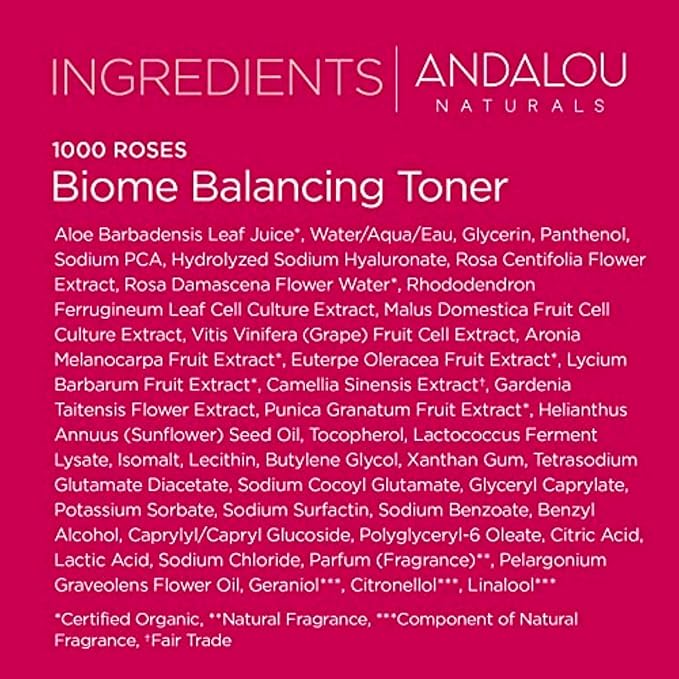 Andalou Naturals Toner Biome Balancing, 6 fl oz
