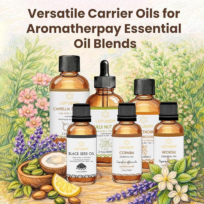 Rosehip Oil, 100% Pure & Natural Carrier Oil, Cold-Pressed & Unrefined, Multi-Purpose for Skin Hair Nails, 2 fl.oz (60mL)