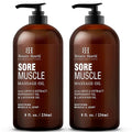 Botanic Hearth Soremuscle Massage Oil 8 Fl Oz (2 pack)| Refreshing, Relaxing Massage Oils for Muscle Relaxing & Joint Comfort | Made with Natural Oils | for All Skin Types, for Men & Women