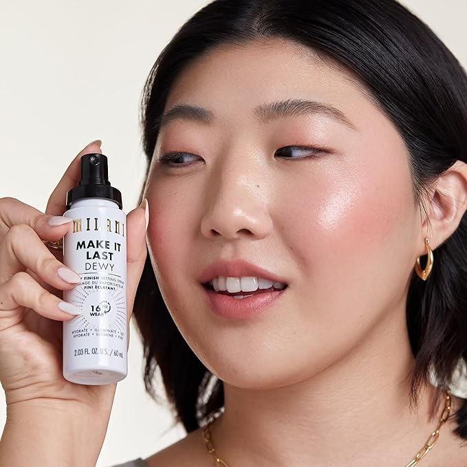 Milani Setting Spray + Primer, Make It Last Dewy - Dewy Finish Moisturizing Formula for Glow on the Go, Setting Spray for Makeup and Face Primer, Prime + Set + Hydrate, 2.03 Fl. Oz
