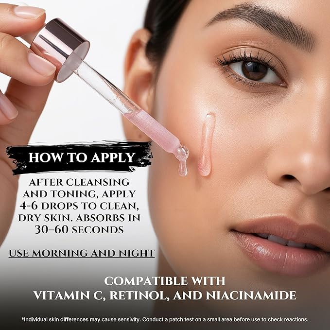 PDRN Pink Peptide Serum with Salmon DNA, EGF, Argireline & Matrixyl 3000 – Pink PDRN Serum Skin Care for Glowing Skin – Anti-Aging, Hydrating, Brightening Skincare with Argireline Peptide Matrixyl