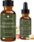 Tree To Tub Anti Aging Retinol, Vitamin C, Hyaluronic Acid Serum for Face & Wrinkles - Hydrating Facial Serum for Dry & Sensitive Skin, Night Serum for Women & Men w/Vitamin A, E, Glycolic Acid