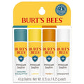 Burt's Bees 100% Natural Rescue Lip Balm, Cooling Eucalyptus, Lemon, Honey, Unscented, 4 Tubes