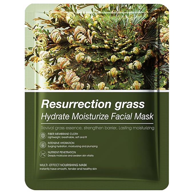 Hydrating Facial Mask Sheet Set of 5, Moisturizing Face Mask for Smooth and Supple Skin, Refreshing Self Care Beauty Jericho One Size