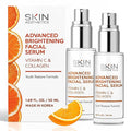 Skin Aesthetics Vitamin C Serum For Face - Dermatologist Tested - with Collagen For Dark Spots, Anti-Aging & Acne + Fine Lines & Wrinkles - Vegan, Clean Beauty Korean Skin care - Duo Pack