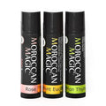Moroccan Magic Organic Lip Balm Variety 3 Pack | Rose, Peppermint Eucalyptus, Lemon Thyme | Ultra Hydrating Argan and Essential Oils | Smooth Application | Non-Toxic Cruelty Free | Natural Gift Set