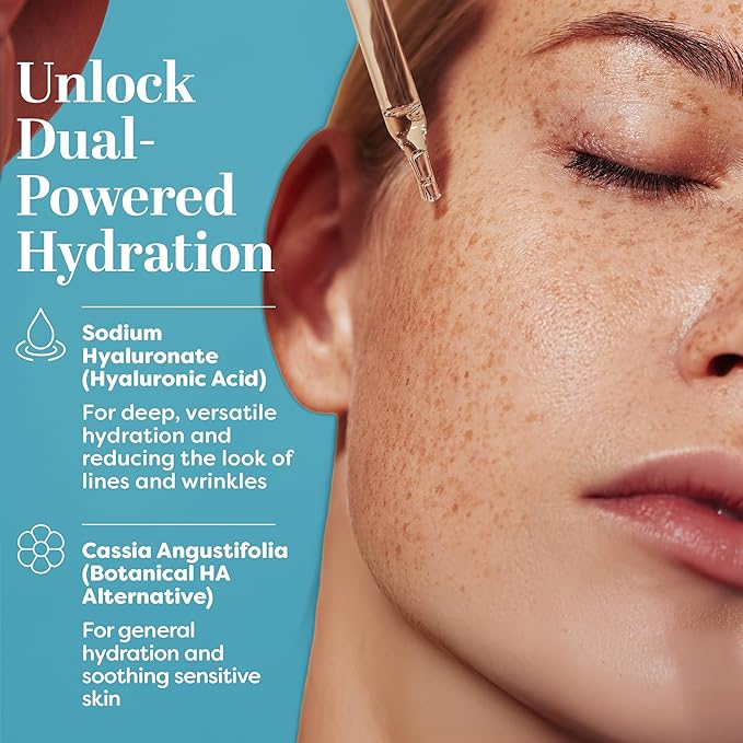 TruSkin Hyaluronic Acid Serum for Face – 7 Ultra-Hydrating Ingredients – Moisturizing & Plumping Facial Serum for Smooth, Healthy-Looking Skin, 1 Fl Oz