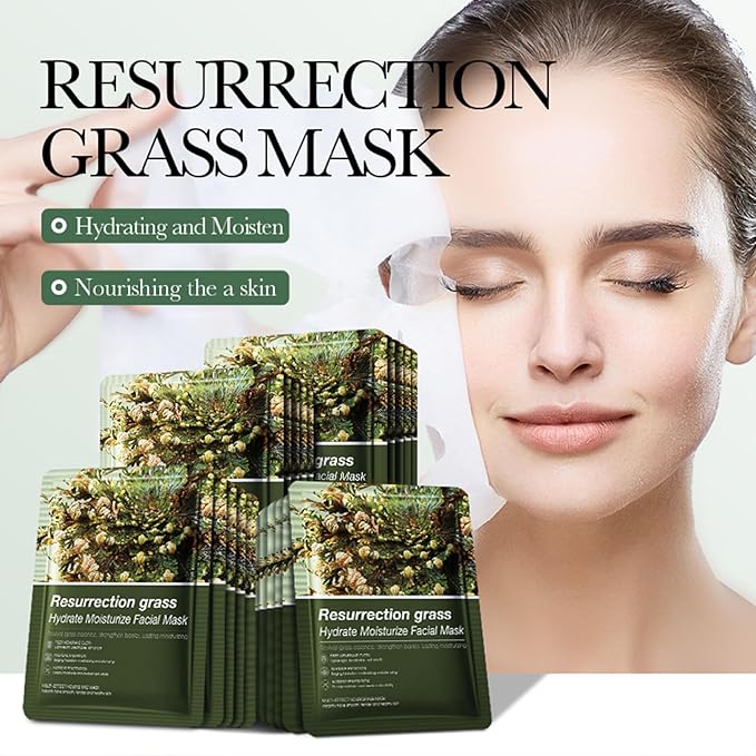 Hydrating Facial Mask Sheet Set of 5, Moisturizing Face Mask for Smooth and Supple Skin, Refreshing Self Care Beauty Jericho One Size