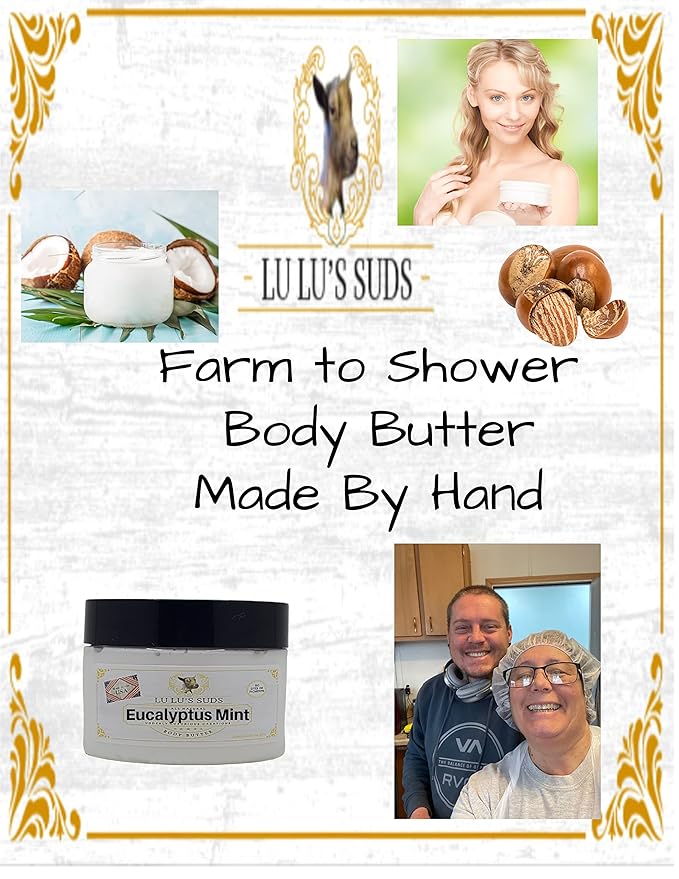 Lu Lu's Suds Hand Made All Natural Body Butter (4 oz, Rob's Polo)