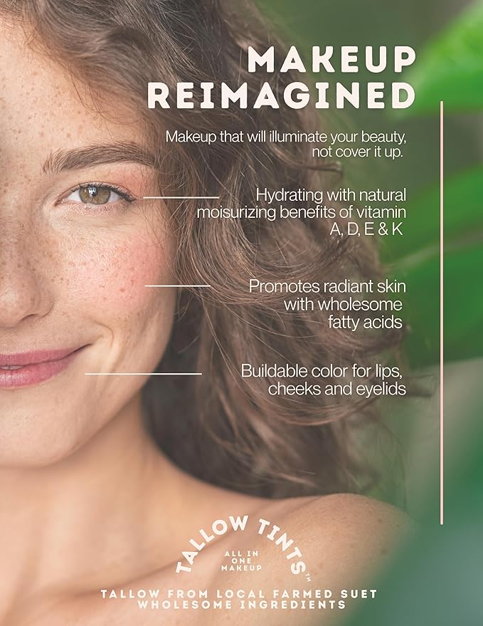 Wild Berry - Tallow Lipstick/Tint - Buildable Natural Color