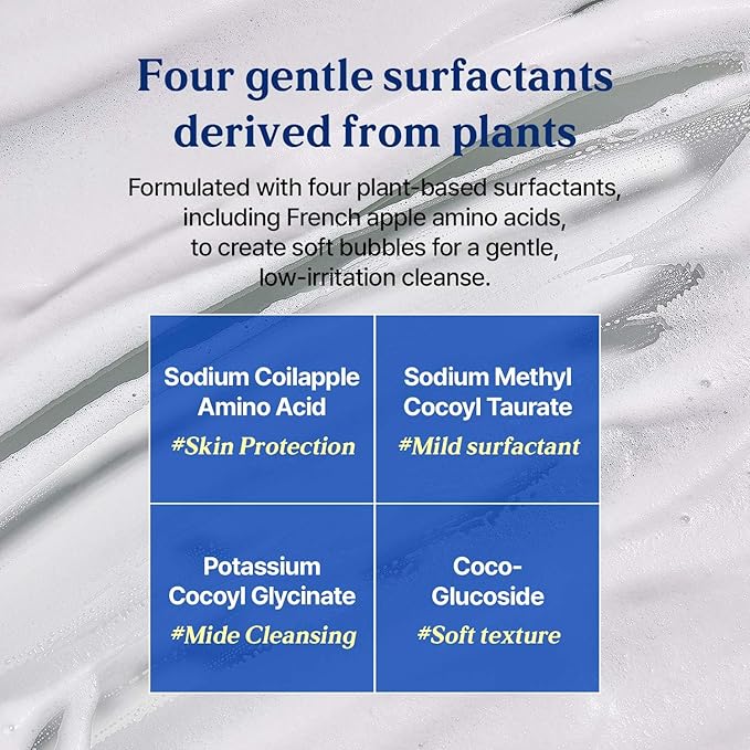 I'M SEOUL Cleansing Foam Gentle Micellar Facial Cleanser with Plant-Based Surfactants NB P-Complex Centella Beta-Glucan Hydrating Korean Face Wash 4.41 oz