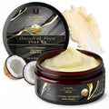 African Shea Butter Raw Organic Shea Butter for Skin 8 Oz Coconut Lemongrass – USDA Organic Certified All-Natural Moisturizer for Face, Hair and Body Care, Suitable for All Skin Types
