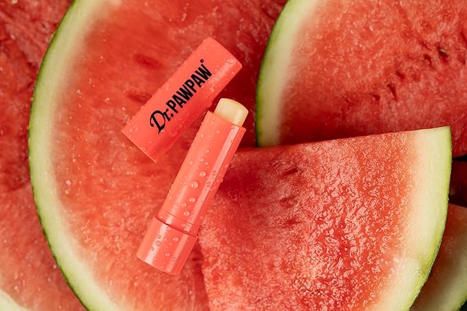 Dr. PawPaw Lip Balm - Hydrating Lip Balm Moisturizer with Aloe Vera for Deep Nourishment - Castor Oil Enriched - Watermelon - 0.13 oz