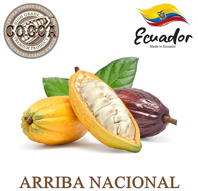 Plant Guru Raw Cocoa Butter 2 lbs. Bar - 100% Pure Natural Unrefined FOOD GRADE Arriba Nacional Cacao Bean, Great For Chocolate Making, Soap, Lip Balm and Moisturizer For DIY Body Butters