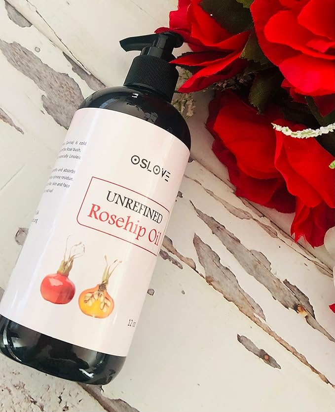 Unrefined Pure Organic Rosehip Oil-12oz
