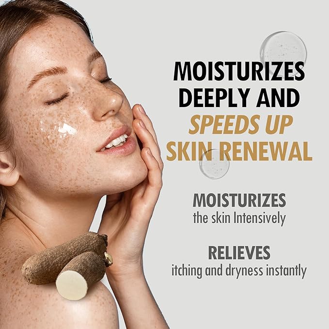 VEGREEN Vegan Mucin Essence Toner - 68% Wild Yam Extract & 3% Panthenol - Cruelty-Free Snail Mucin Alternative for Deep Glow & Micro-Exfoliating Hydration, Alcohol-Free Dry Spot Solution, 5.07fl oz