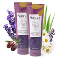 Saavy Naturals Deeply Hydrating Body Cream for Dry Skin – Nourishing Shea Butter, Plant-Based & Sustainably Sourced – Lavender Chamomile – 8.5 fl oz, 2 pack