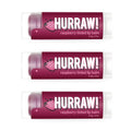 Hurraw! Raspberry Tinted Lip Balm, 3 Pack: (Sheer Berry Tint) Organic, Certified Vegan, Cruelty and Gluten Free. Non-GMO, 100% Natural Ingredients. Bee, Shea, Soy and Palm Free. Made in USA